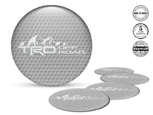 Toyota TRD Decalcomania Cerchio Ruota Stile Adesivi Resina Pregiati